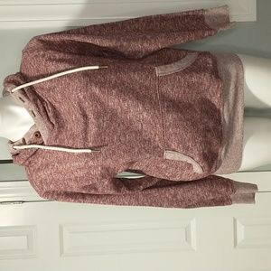 Express_Hoodie_ Heathered Maroon_Small Petite